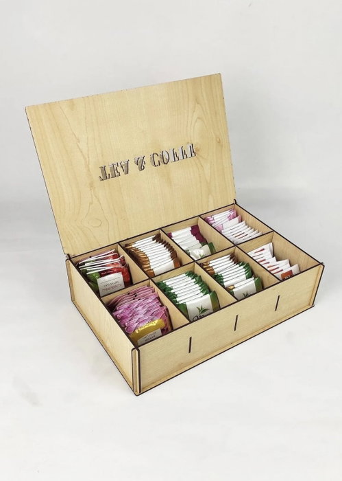 Hermia d87 Organizador de Cocina 100% Madera Natural 32 x 22 x 8 cm
